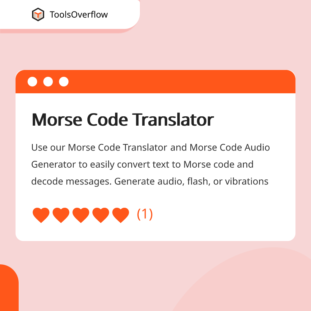 Morse Code Translator and Audio Generator Online
