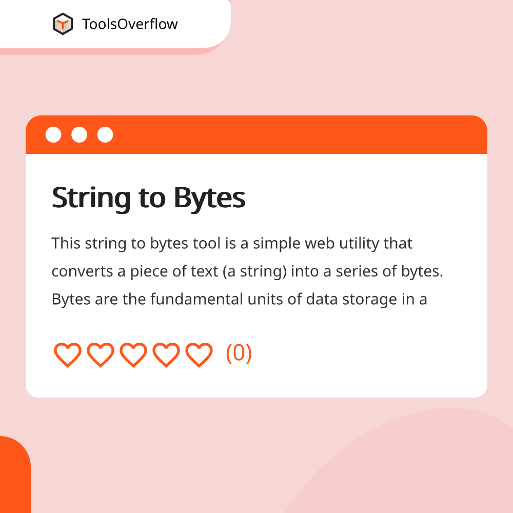 String to bytes converter